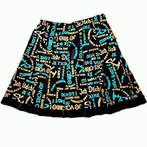 Trina Turk Los Angeles lined Pleated A Line Skirt Love8Brain Size 4